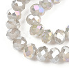 Electroplate Glass Beads Strands EGLA-A034-J4mm-B09-3