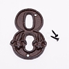 Iron Home Address Number X-AJEW-WH0018-93H-1