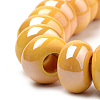 Handmade Porcelain Beads PORC-Q219-15x9-F22-3