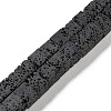 Synthetic Lava Rock Dyed Beads Strands G-H311-02B-10-1