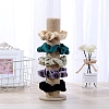 Linen Vertical Tower Jewelry Bracelet Display Stand ODIS-F006-02-1