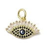 Brass Micro Pave Cubic Zirconia Pendants KK-E092-05G-1