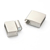 Tarnish Resistant 304 Stainless Steel Magnetic Clasps with Glue-in Ends X-STAS-B017-03P-3