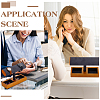T-Shaped Bar Wood with Velvet Watch Organizer Display Stands with Rectangle Trays for Rings Necklaces Earrings ODIS-PH0009-16B-5