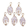 Natural Quartz Crystal Pendants G-T131-98-1