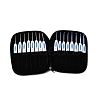 Chinese Style 8Pcs Aluminium Pin Plastic Handle Crochet Hook TOOL-C012-18-1