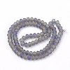 Electroplate Glass Beads Strands X-EGLA-S141-6mm-03C-2