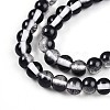 Baking Paint Transparent Glass Beads X1-DGLA-N011-6mm-10-3