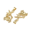 Brass Pendants KK-I358-057G-3