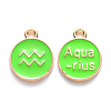 Alloy Enamel Pendants X-ENAM-S124-01A-06J-1