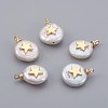 Natural Cultured Freshwater Pearl Pendants PEAR-F008-04G-1