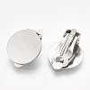 Tarnish Resistant 304 Stainless Steel Clip-on Earring Findings X-STAS-T045-33D-P-2