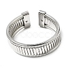 Iron Multi-strand Snake Chain Cuff Bangles for Women BJEW-P390-01A-P-2