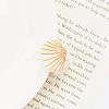 Cellulose Acetate(Resin) Shell Shape Hair Claw Clips OHAR-PW0003-029G-1