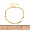 Brass Link Chain Bracelets for Women BJEW-C140-12G-5