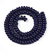 Opaque Solid Color Glass Beads Strands GLAA-ZX008-6mm-18P-2