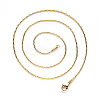 PVD Vacuum Plating 304 Stainless Steel Boston Link Chain Necklace NJEW-S420-005B-G-3