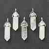 Natural Quartz Crystal Pointed Pendants G-M378-01P-A31-1