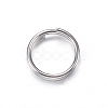 Tarnish Resistant 201 Stainless Steel Split Rings X-STAS-P092-03-1