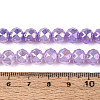Anti-Tarnish Electroplate Glass Beads Strands GLAA-N064-8mm-08-2