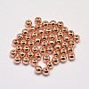 Rack Plating Brass Round Spacer Beads KK-I601-3mm-RG-RS-2