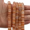Natural Honey Jade Beads Strands G-G329-B02-8x1mm-2
