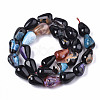 Natural Fire Crackle Agate Beads Strands X-G-S359-248-2