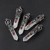 Natural Quartz Crystal Big Pointed Pendants G-H281-02D-1