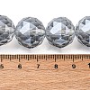 Transparent Electroplate Glass Beads Strands EGLA-N002-34G-F03-2