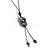 Natural Silver Obsidian Pendant for Mobile Phone Strap PW-WG59344-02-1