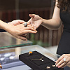 Microfiber Rings & Necklace & Earrings Display Stand ODIS-WH0002-85-6