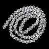 Transparent Electroplate Glass Beads Strands GLAA-F029-2mm-C13-2