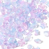 120Pcs 8 Styles Transparent Spray Paint Glass Beads GLAA-FS0002-26-3