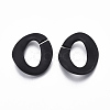 Spray Painted CCB Plastic Linking Rings CCB-R104-05B-01-2
