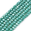 Electroplate Glass Beads Strands EGLA-A044-P2mm-B31-1