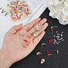 CHGCRAFT 40Pcs 5 Style Alloy Stud Earring Findings FIND-CA0003-29-3