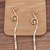 Alloy Vine Hair Sticks OHAR-PW0006-14B-1