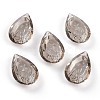 Embossed Glass Rhinestone Pendants GLAA-J101-05B-001SA-1
