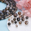 4 Strands 4 Style Natural Dragon Veins Agate Bead Strands G-TA0001-32-12