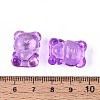 Baking Paint Transparent Glass Beads DGLA-N018-02G-4