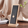 Bamboo Wood Jewelry Collection Necklace Display Stand ODIS-WH0005-06A-6