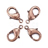 Red Copper Brass Lobster Claw Clasps X-KK-903-R-NF-1