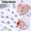 100Pcs Opaque Acrylic Beads MACR-SC0002-47-6