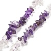 Natural Quartz Crystal & Amethyst Beads Strands G-L610-A27-01-1