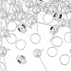20Pcs Brass Ball Post Ear Studs KK-TA0008-98-2