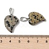 Natural Dalmatian Jasper Pendants G-B127-11P-02-4