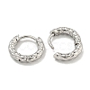 Tarnish Resistant Vacuum Plating 202 Stainless Steel Hoop Earrings EJEW-H003-45P-2