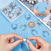 DIY Blank Dome Cuff Ring Making Kit DIY-UN0005-18-4