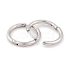 Non-Tarnish Round Ring 304 Stainless Steel Hoop Earrings for Women EJEW-G388-02B-P-2