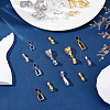120Pcs 10 Styles Brass Ice Pick Pinch Bails KK-ME0003-10-5